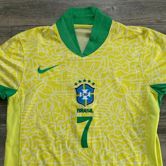 Nike Vini Jr. Brazil 2024 CBF Jersey Kit Size Small - Picture 3 of 11